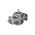 Poggi vinkelgear 2007, R1:2, D1, Ø14h7, 3-vejs, Aluminium